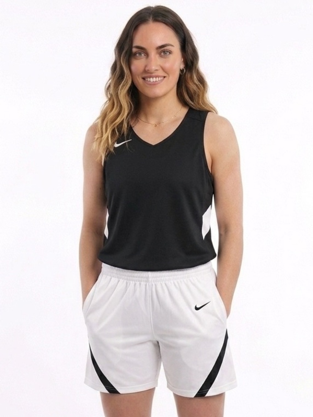 Nike Black and White Reversible Sleeveless Basketball Tank